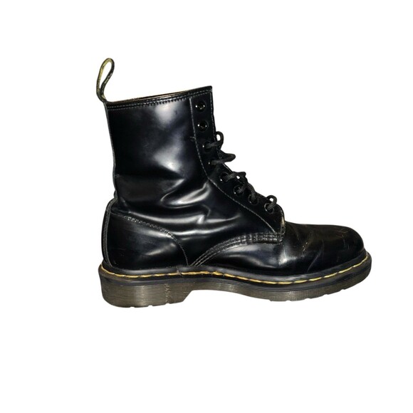 Dr. Martens Womens 1480W Black Leather Lace Up Ankle Combat Boots Sz 7 Grunge - Picture 10 of 16